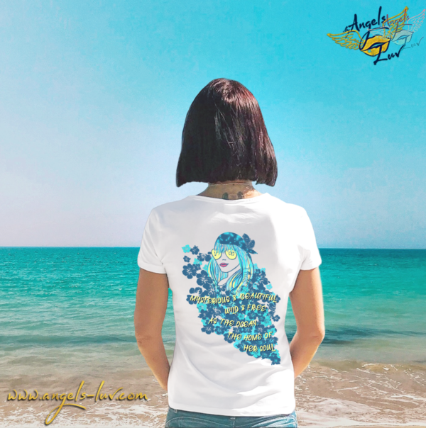 wild free as the ocean quote atticus t shirt woman