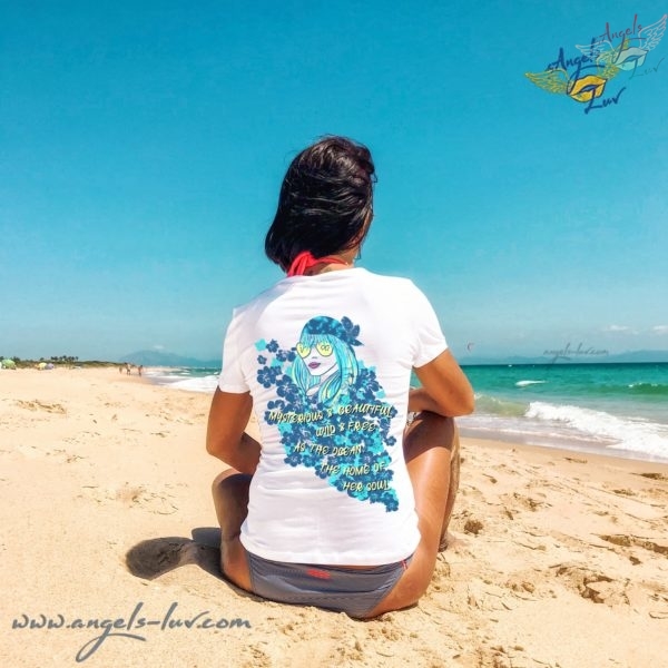 wild woman beautiful mysterious as ocean quotes t shirt