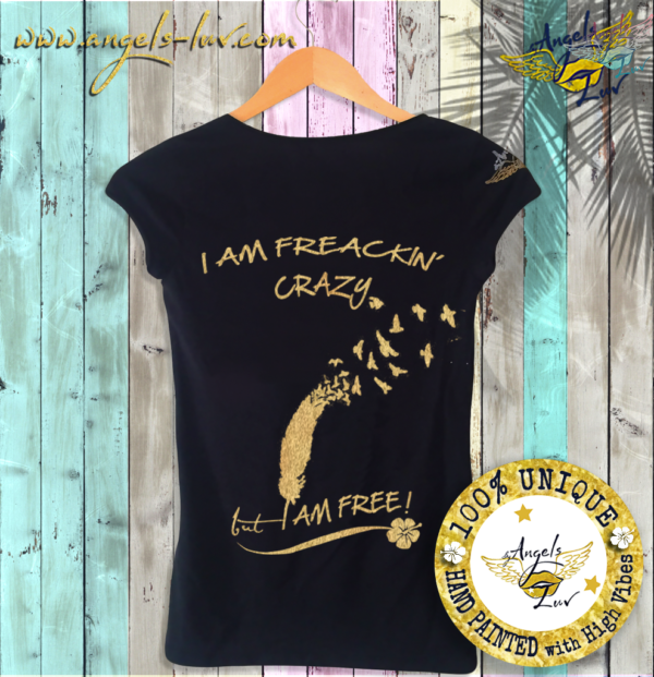 be mad be free t shirt woman
